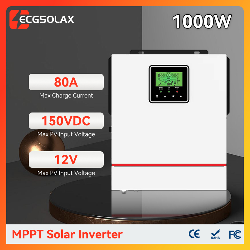 Drone Solar Charger - ECGSOLAX 1KW ハイブリッドソーラーインバーター 12V 単相 220Vac