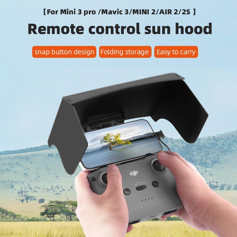 Drone Sun Shade - リモコンサンシェードドローンアクセサリー アンチグレア折りたたみ式アイプロテクション Mavic 3/Mini 2/Air 2/Air