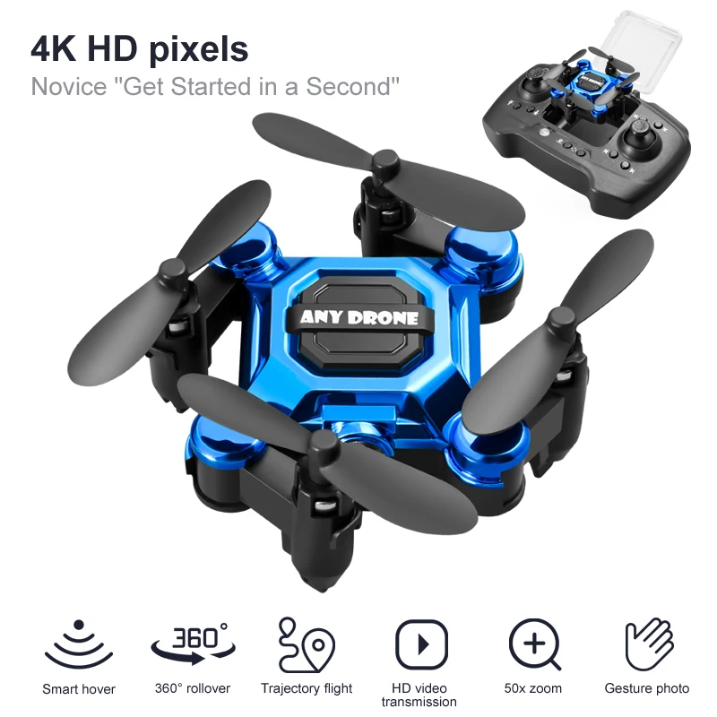 Drone Remote Controller Lanyard - 4K カメラ HD RC ドローン折りたたみリモコンミニクアッドコプタースマートサスペンション 360