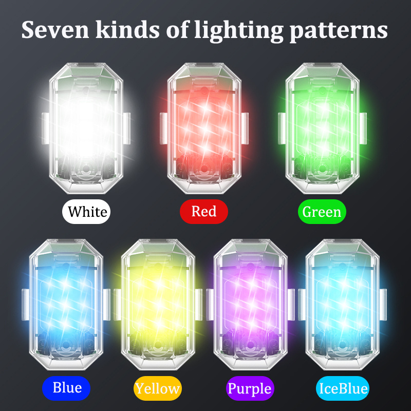 2個/4個入り ワイヤレスLEDドローンストロボライト バイ - Drone Beacon Light のレビューと価格