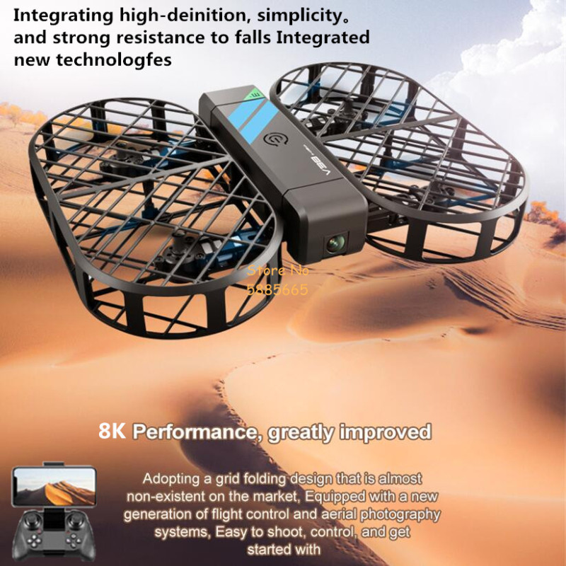 8K HD カメラ 360 °   保護オプティカルフローロ - Drone Remote Controller Lanyard のレビューと価格
