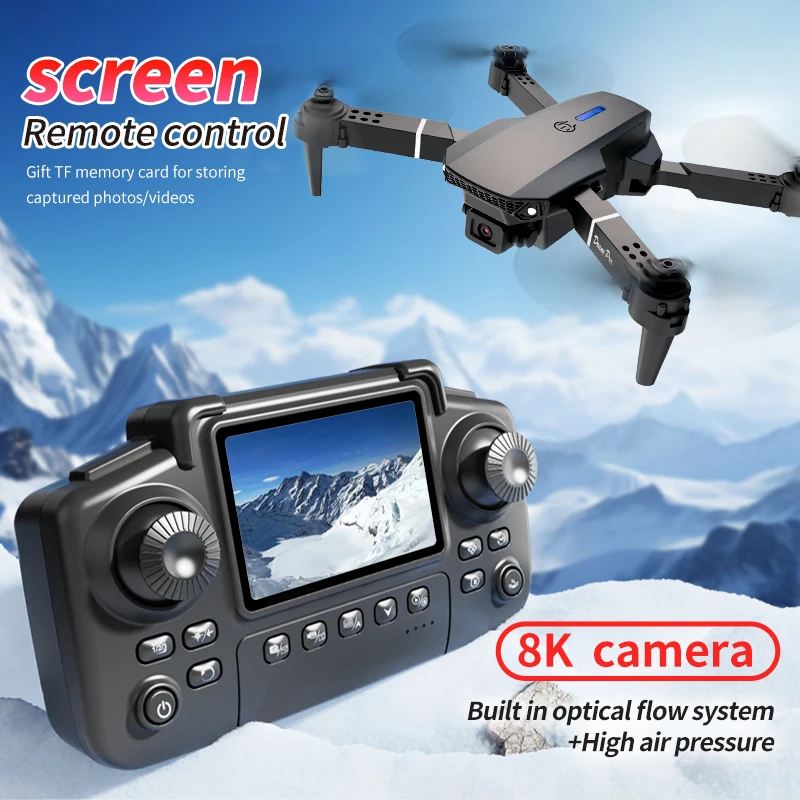 プロフェッショナルE88 PROドローン、スクリーン付き8K - Drone Controller Screen のレビューと価格