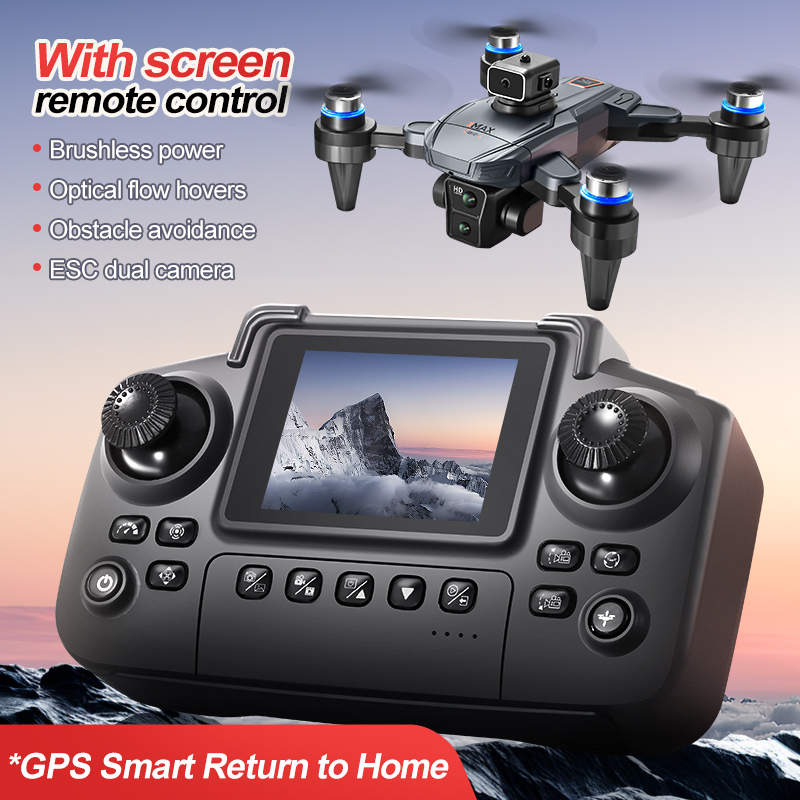 GPS RC ドローン スクリーン付き 4K プロフェッショ - Drone Controller Screen のレビューと価格
