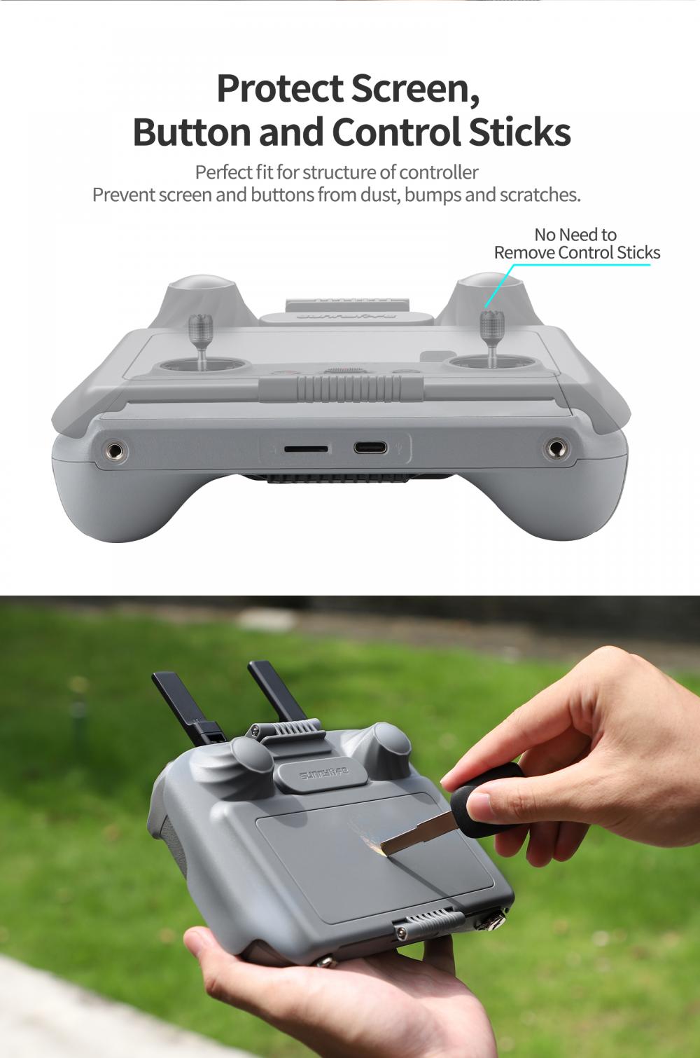 画面保護シェルサンシェード DJI RC/RC 2 リモコン - Drone Strobe Light のレビューと価格
