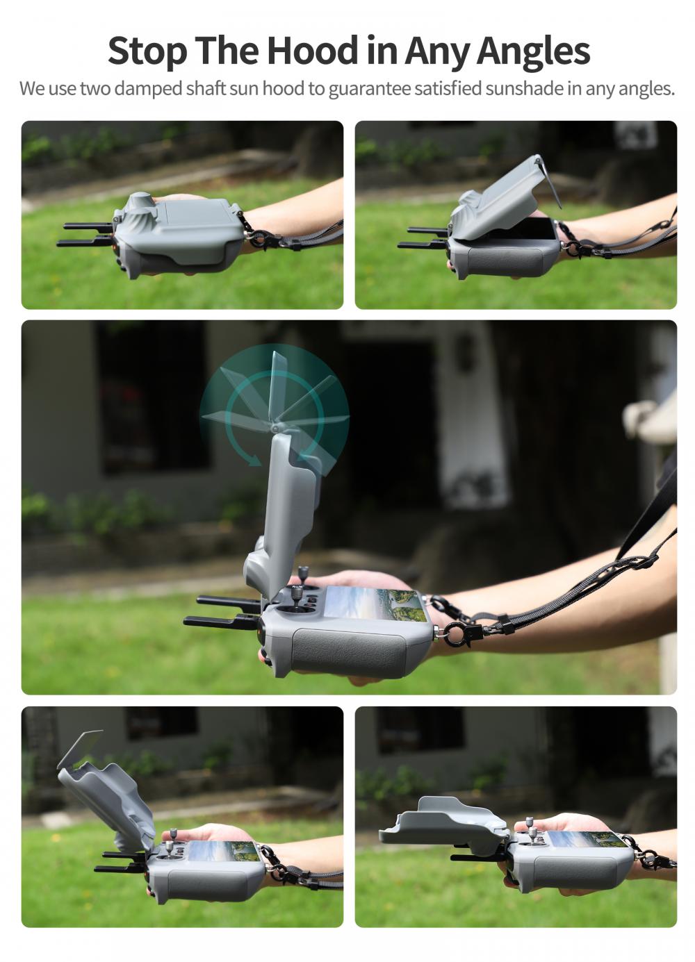 画面保護シェルサンシェード DJI RC/RC 2 リモコン - Drone Strobe Light のレビューと価格