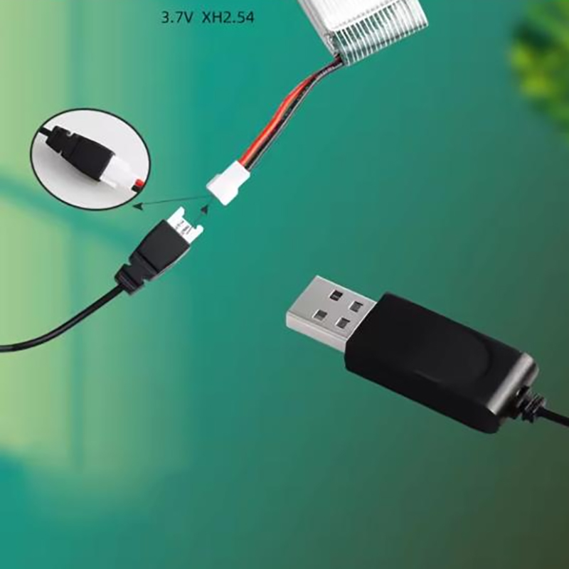 3.7VリチウムポリマーバッテリーUSB充電器、RCドローン - Drone Battery Adapter のレビューと価格